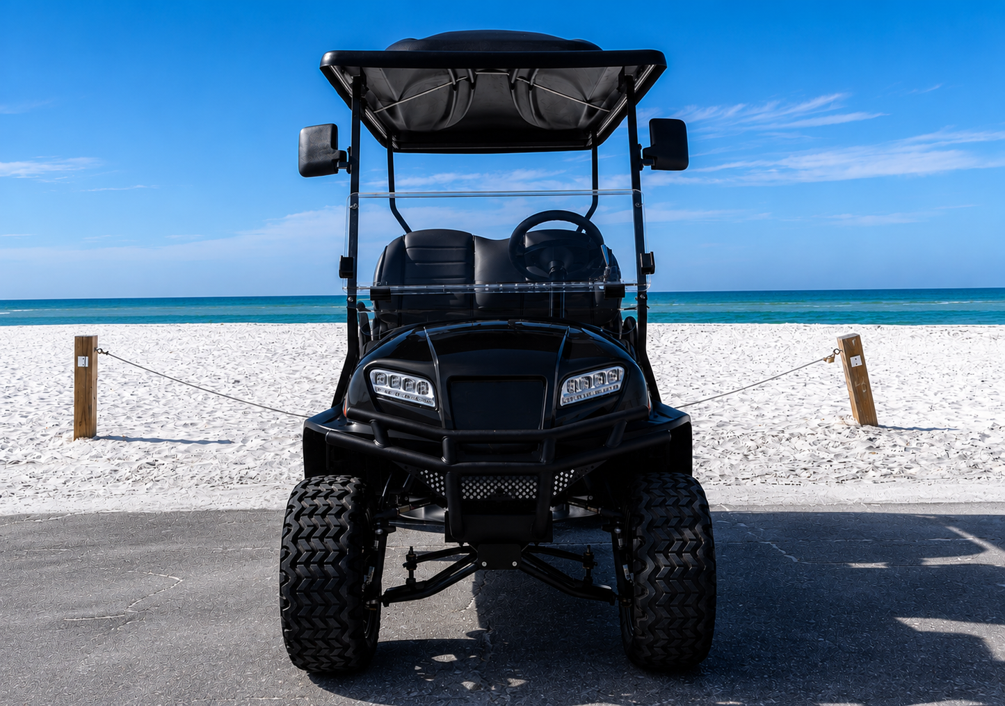 Black Golf Cart 6 seater