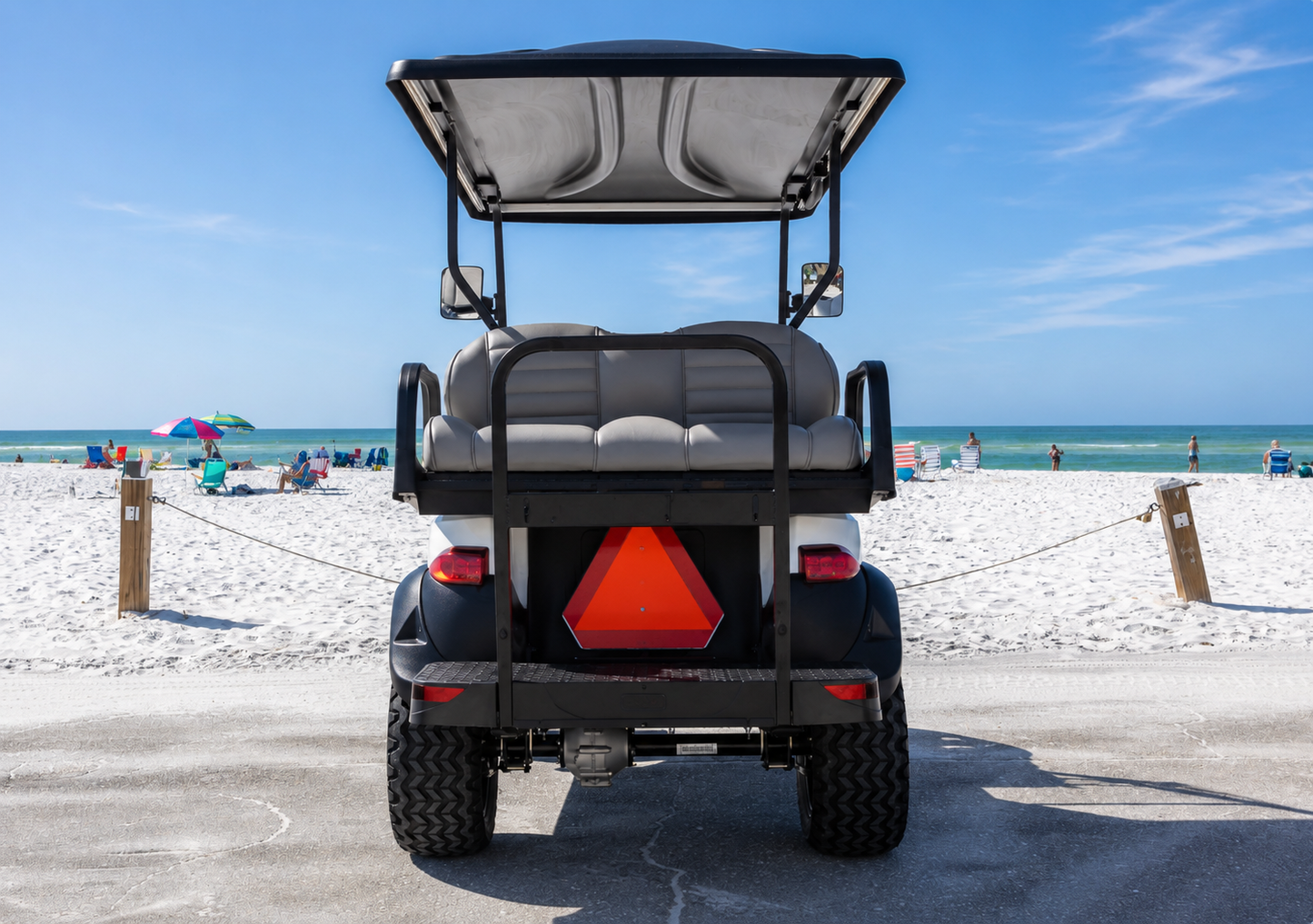 White Golf Cart 4 Seater