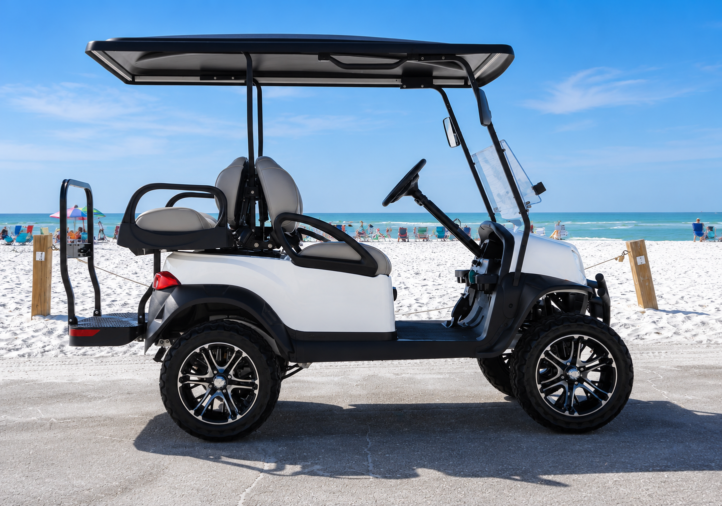 White Golf Cart 4 Seater